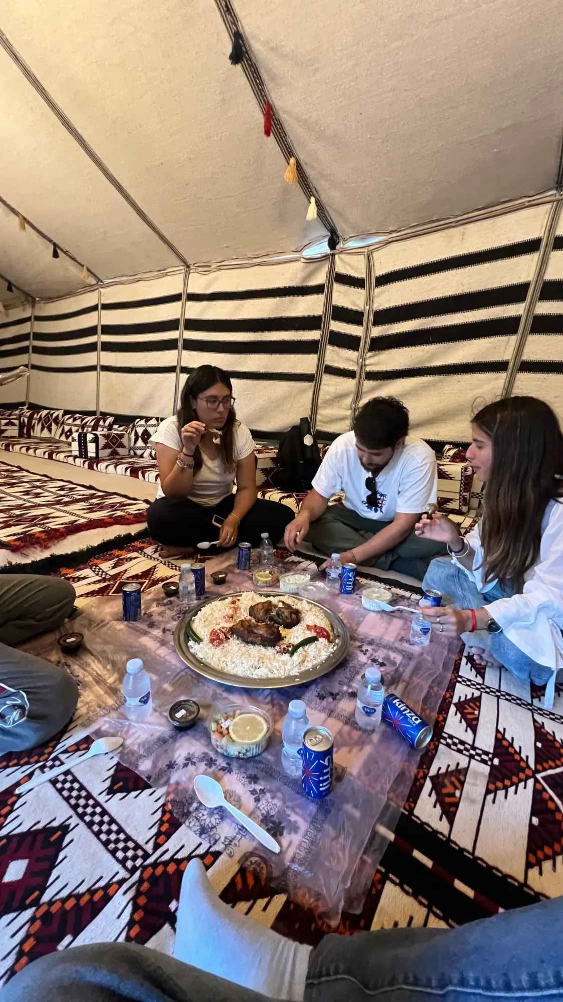 Al Ahsa desert camping dinner experience